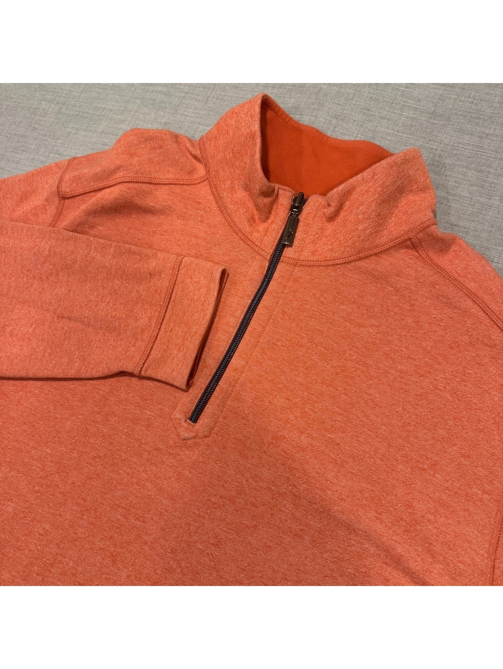 Tommy Bahama Men's Orange Half-Zip Pullover Sweatshirt